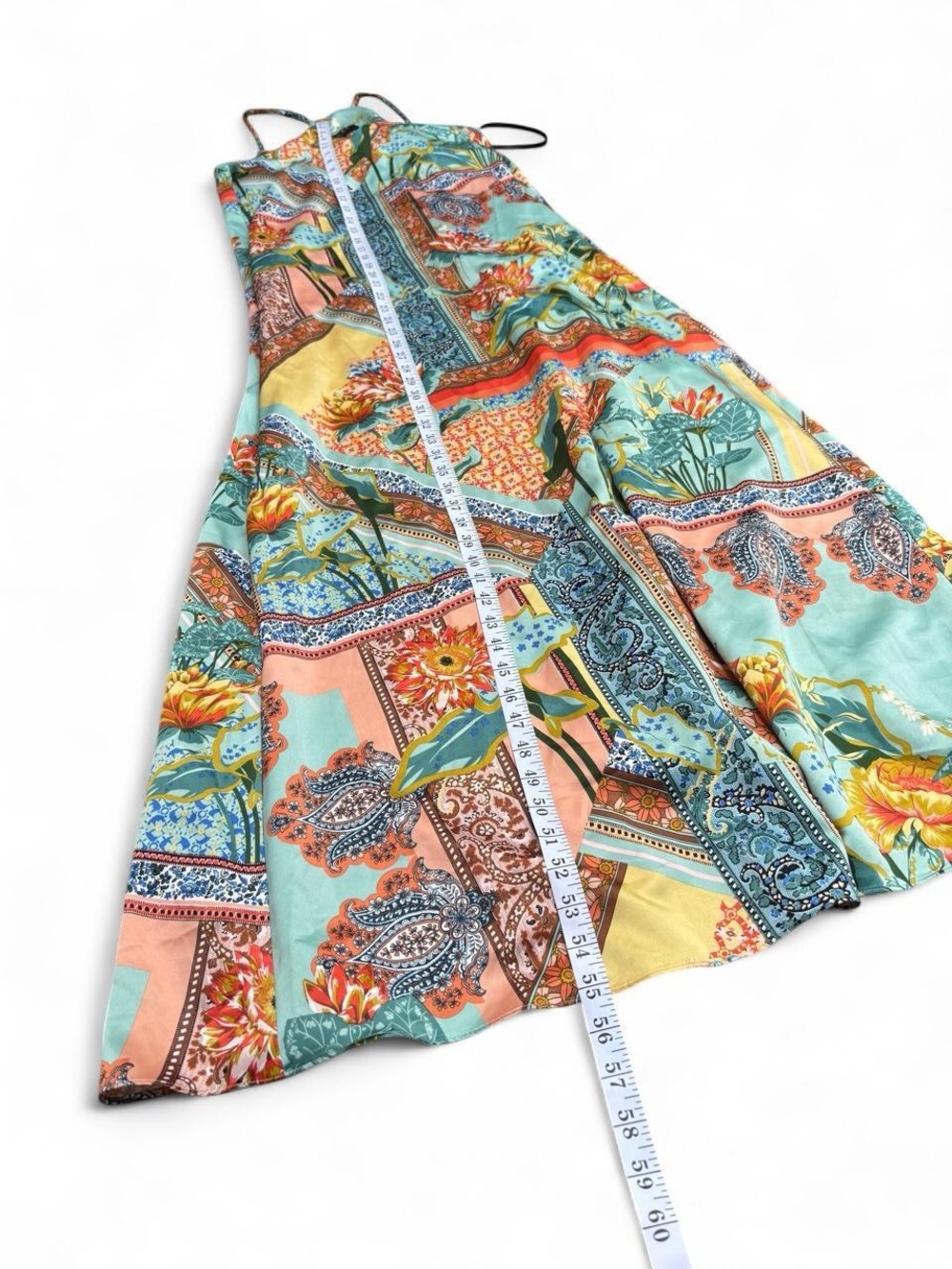 Floral satin maxi dress Laundry by Shelli Segal - Picture 5 of 7
